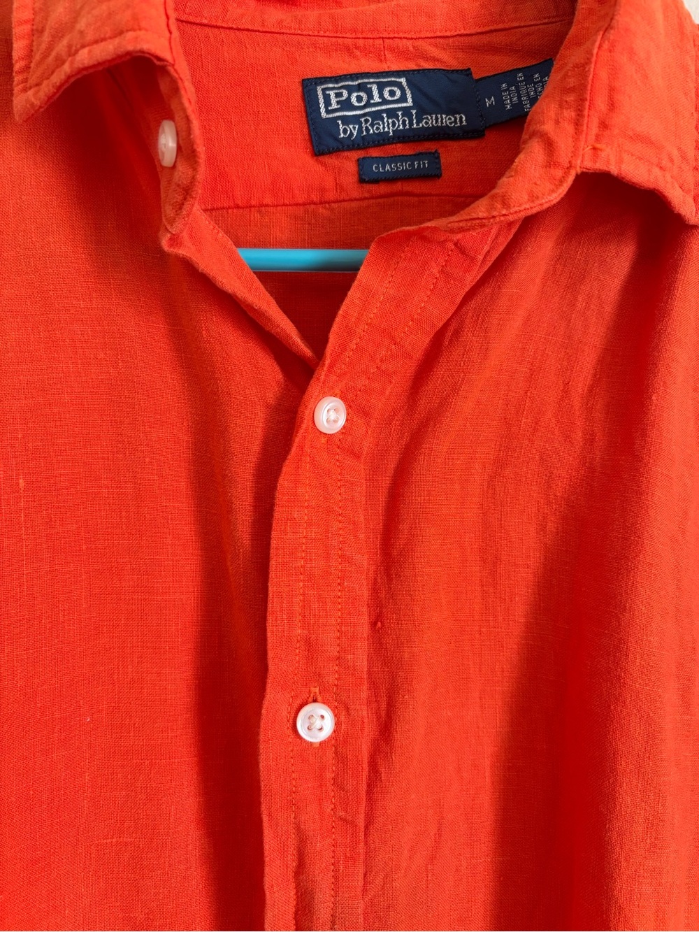 Polo Ralph Lauren Classic Fit Slub Linen Shirt - Picture 6 of 8
